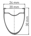DT Swiss koło tył AR 1600 SPLINE 27.5 CL 30 12/142mm Sram XDR