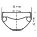 DT Swiss koło tył HU 1900 SPLINE 29 CL 30 5/135mm Shimano MS