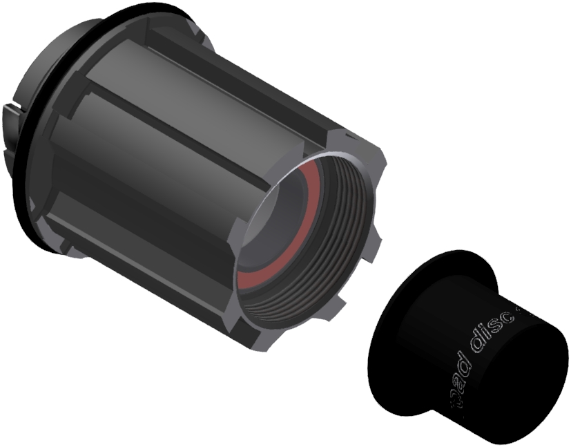 DT Swiss bębenek + adapter Road Campagnolo 10/11rz (3-zapadki) 12/142mm