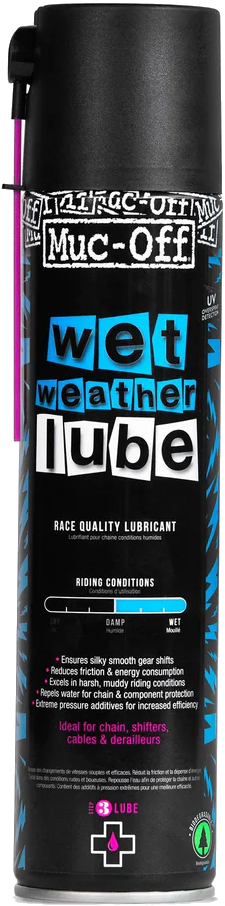 Muc-Off olej do łańcucha Wet Weather Lube Aerosol 400ml