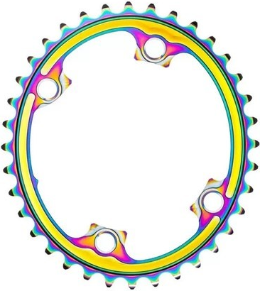 absoluteBlack koronka OVAL Shimano R9100/R8000/R7000 PVD Rainbow 39T
