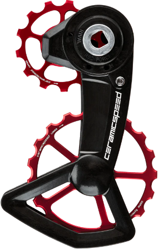 CeramicSpeed wózek OSPW X SRAM AXS XPLR czerwony