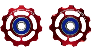 CeramicSpeed kółka przerzutki do SRAM 11rz Czerwone