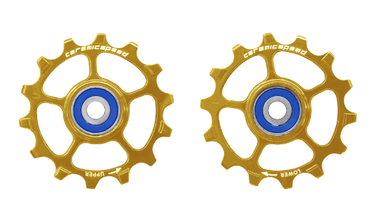 CeramicSpeed kółka przerzutki do Shimano 12rz XT/XTR Coated Złote