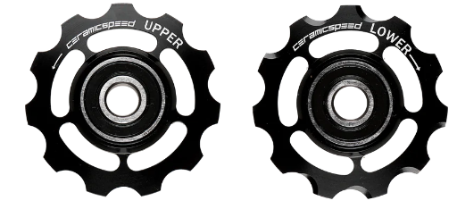 CeramicSpeed kółka przerzutki do Shimano 11rz Road Czarne