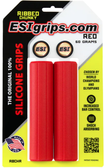 Esi Grips chwyty Ribbed Chunky czerwone
