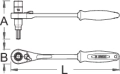 Unior grzechotka dwustronna z nasadką 14mm i imbusem 8mm - 1621/1ABI-US