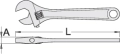 Unior klucz nastawny 250/1 6"