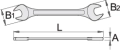 Unior klucz płaski dwustronny 14x17 - 110/1