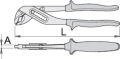 Unior szczypce nastawne - 447/1BI