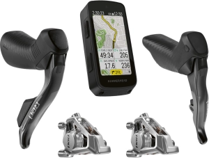 Sram zestaw klamkomanetka + zacisk Red E1 AXS przód/tył + Hammerhead Karoo 3