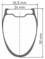 DT Swiss koło przód GRC 1400 DICUT 28 CL 30 12/100mm