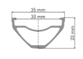 DT Swiss obręcz F 572 27.5" 32H
