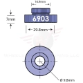 Wheels MFG adapter do suportu 6903 (oś 17mm) 1szt