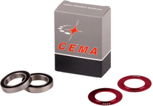 Cema zestaw łożysk do suportu 24-22mm & 24mm stal nierdzewna