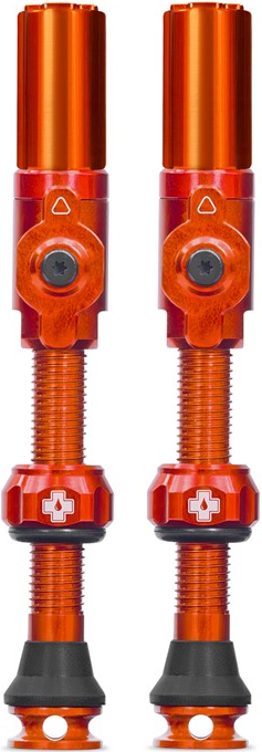 Muc-Off wentyle hybrydowe Big Bore Tubeless 45mm pomarańczowe