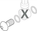 Shimano śruba końcówki banjo i uszczelka O-ring SM-BH60