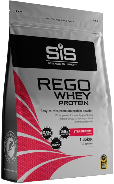 SiS białko Rego Whey Powder 1.35kg truskawka