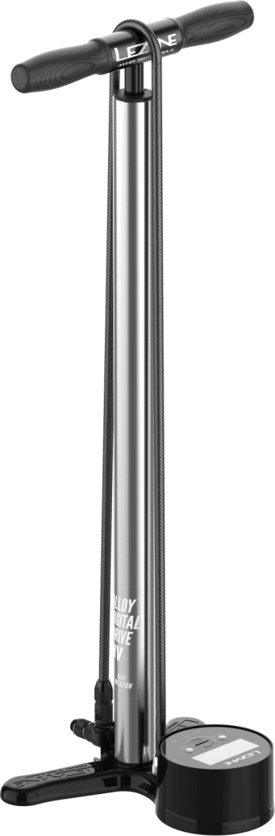 Lezyne pompka podłogowa Alloy Digital Drive HV gloss silver