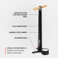 Lezyne pompka podłogowa Steel Floor Drive HV grey