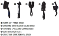 Joe's No Flats zestaw szczotek Premium Bike Cleaning Brush Set