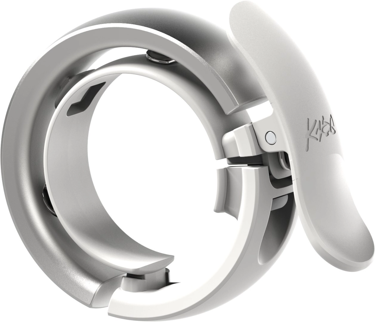 Knog dzwonek rowerowy Oi Prima duży szary