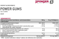 Sponser gumy energetyczne Power Gums kwaśne 75g