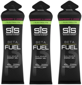 SiS żel Beta Fuel + elektrolity 60ml malina-cytryna 3szt