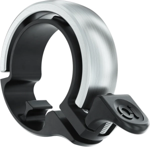 Knog dzwonek rowerowy Oi duży srebrny