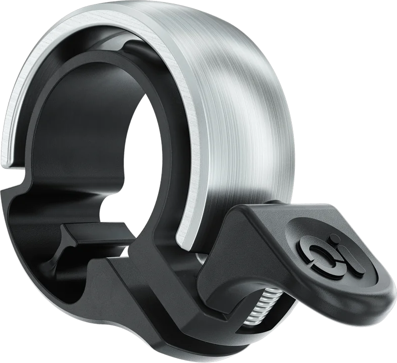 Knog dzwonek rowerowy Oi mały srebrny