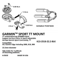K-Edge uchwyt do Garmin Sport TT Mount czarny