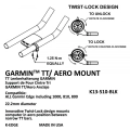 K-Edge uchwyt do Garmin TT/Aero Mount czarny
