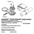 K-Edge uchwyt do Garmin Stem Mount Adjustable czarny