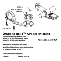 K-Edge uchwyt do Wahoo Bolt Sport Mount 31.8mm czarny