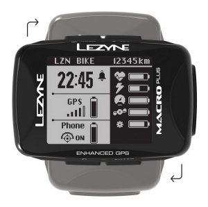 Lezyne komputer rowerowy Macro Plus GPS