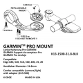 K-Edge uchwyt do Garmin Pro Mount 31.8mm czerwony