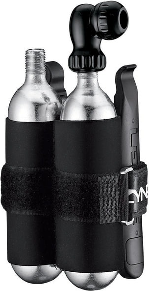 Lezyne pompka Twin Kit Speed Drive + łatki + 2x łyżki + 2x nabój CO2 25g czarna
