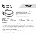 Wolf Tooth Components obejma sztycy 36.4mm czarna