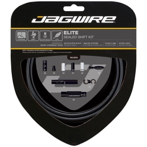 Jagwire zestaw przerzutkowy Elite Sealed 2X czarny stealth