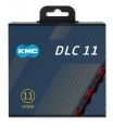 KMC łańcuch DLC11 118ogniw czarno-czerwony