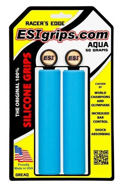 Esi Grips chwyty Racer's Edge Aqua - błękitne