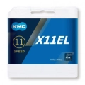 KMC łańcuch X11EL Silver 118ogniw srebrny
