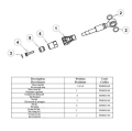 Formula wkład przewodu, bez o-ring 1szt