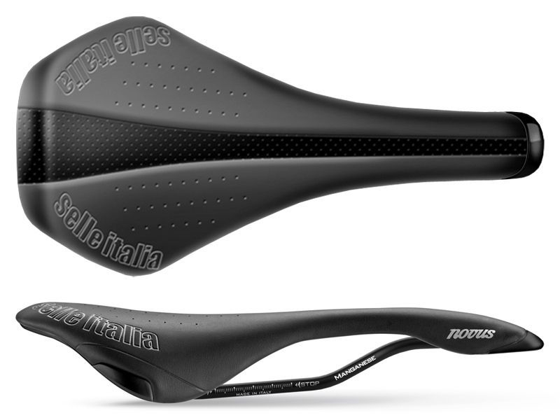 Selle Italia siodło Novus TM L1 czarno-srebrne