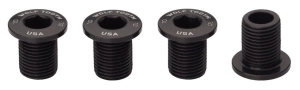 Wolf Tooth Components śruby M8x10 4szt do koronek czarny