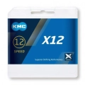 KMC łańcuch X12 126ogniw srebrny