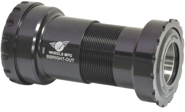 Wheels MFG suport skręcany BBRight oś 24mm (Shimano) Angular Contact czarny