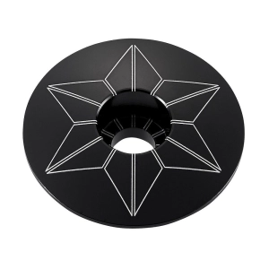 Supacaz kapsel/korek steru 1 1/8" czarny