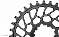 absoluteBlack koronka SRAM DM BB30 SUPER BOOST offset 0mm czarna 30T