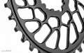 absoluteBlack koronka OVAL Sram Direct Mount BB30 SUPER BOOST offset 0mm czarna 30T